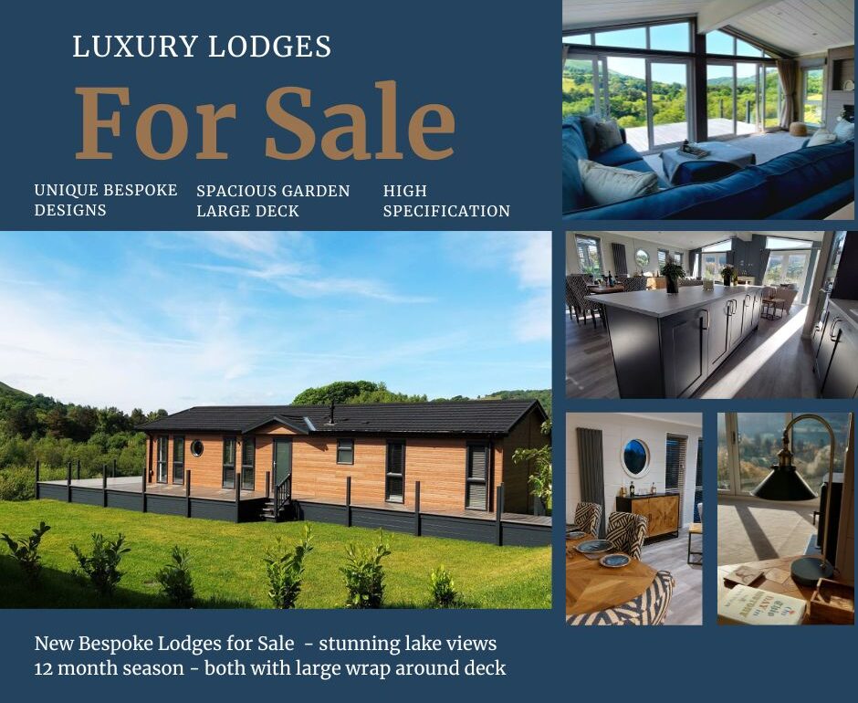 Luxury Lodges for sale at Maes Mynan Park in North Wales with stunning countryside views