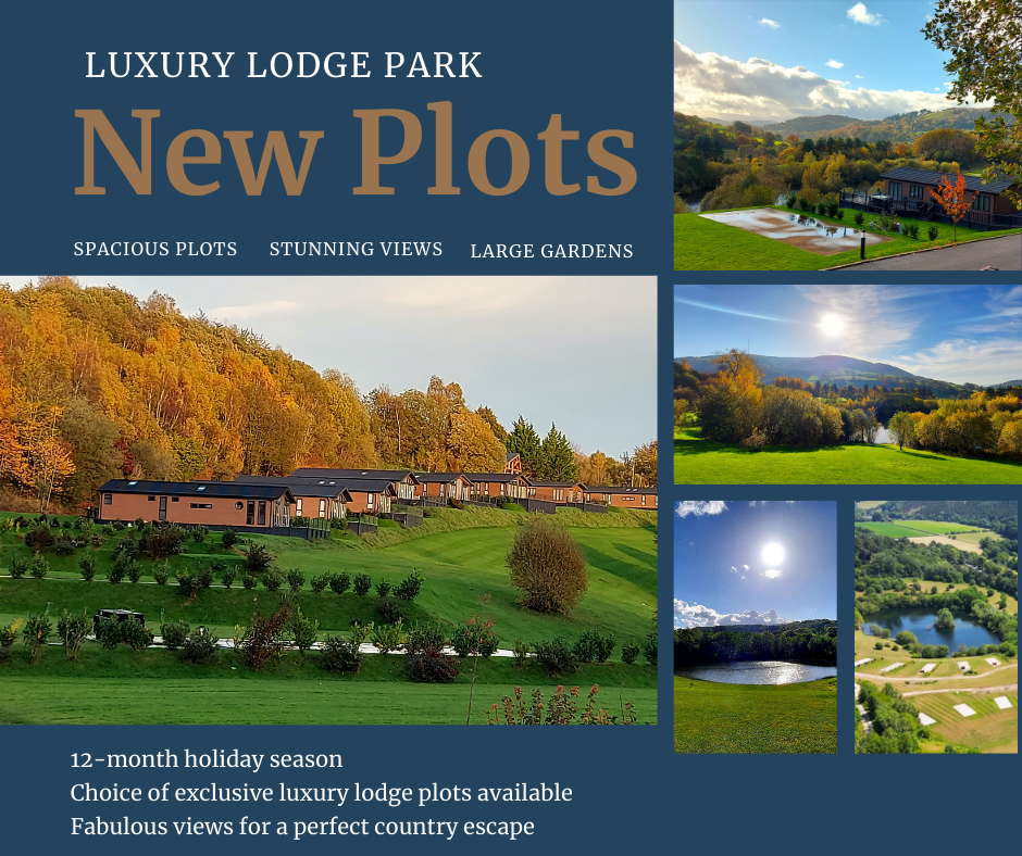 Lodge plots available at Maes Mynan Holiday Park in North Wales | Stunning countryside and lake views