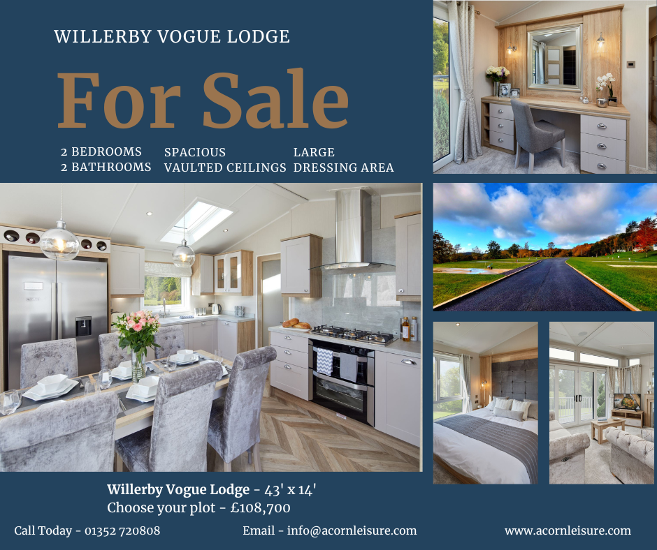 Willerby Vogue Lodge For Sale at Maes Mynan Holiday Park In North Wales | New Plots Available