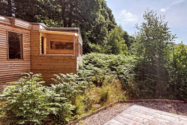 Sleeping and dining glamping pod at the Buzzards Nest | North Wales off grid eco retreat | back to nature retreat