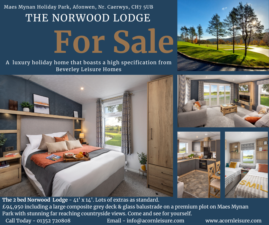 The Norwood Lodge 41' x 14' For Sale at Maes Mynan Holiday Park in North Wales