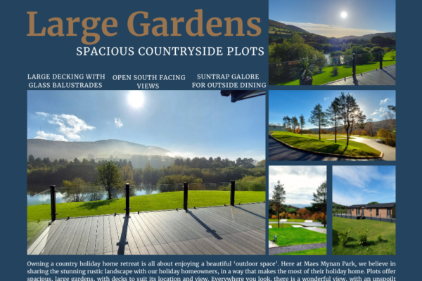 Large plots for new holiday homes in North Wales | Lodges and Caravans for Sale