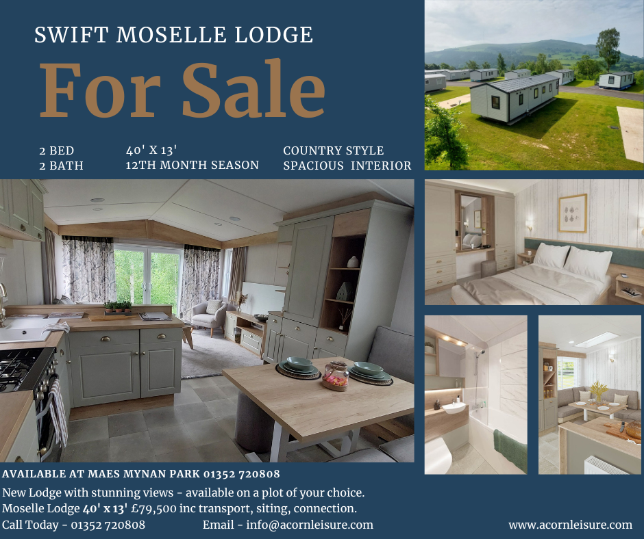 Moselle Lodge for Sale | North Wales | Maes Mynan Park