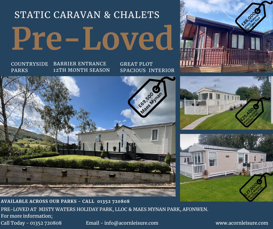 Pre-loved holiday homes for sale North Wales