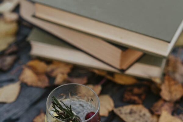 Reading outdoors in Autumn