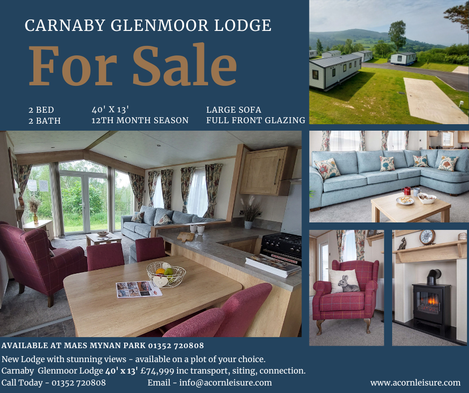 Glenmoor Lodge For Sale | New Caravan For Sale | Maes Mynan Park | North Wales