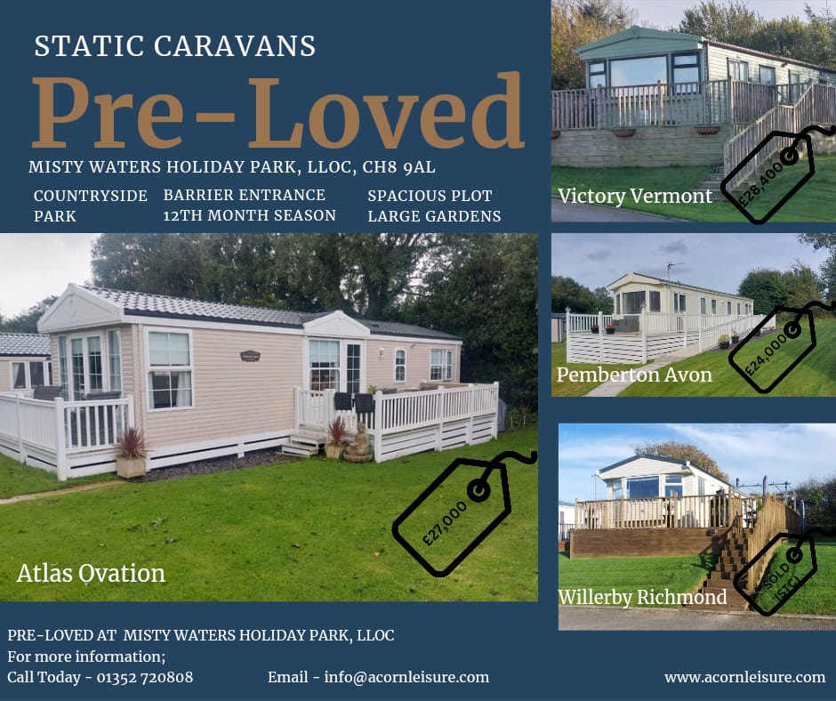 Pre-loved caravans for sale | Acorn Leisure Holiday Parks | North Wales