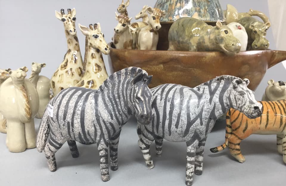 Two Throw Louise Schrempft Ceramics - North Wales