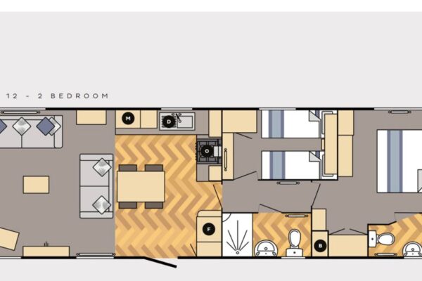 Floor plan for Carnaby Silverdale for sale on Maes Mynan Park Pre-loved Carnaby Silverdale for sale on Maes Mynan Park | Floor plan 2021