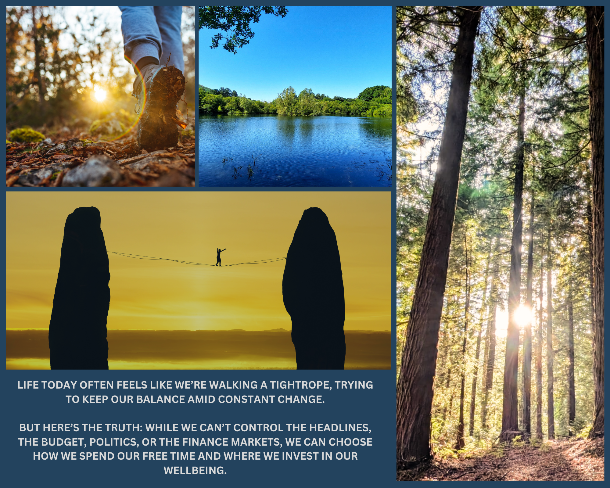 Finding balance in your life at Maes Mynan Park North Wales Countryside retreat holiday park