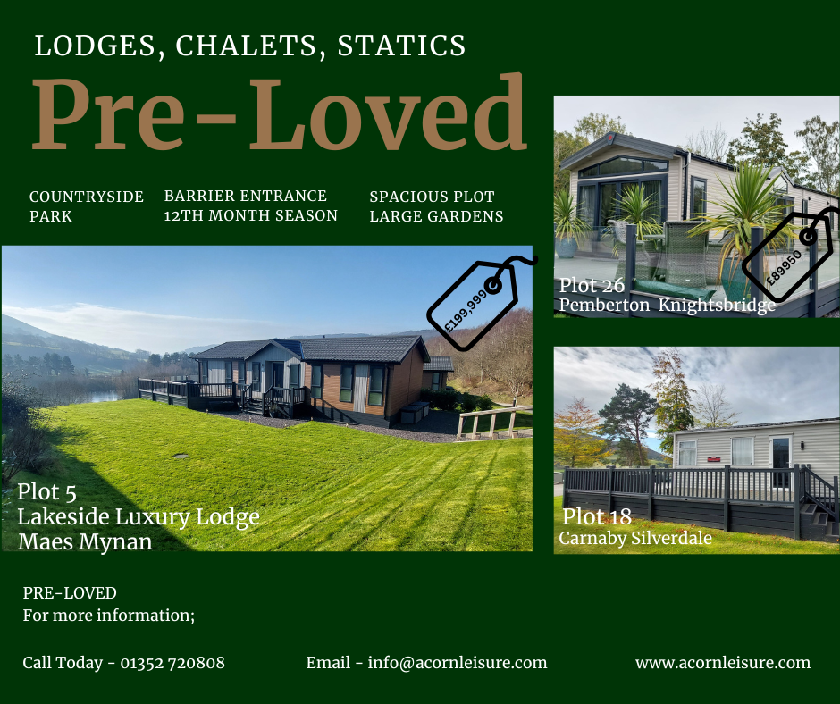 Stunning pre-loved holiday homes for sale at Maes mynan park and Misty waters holiday park