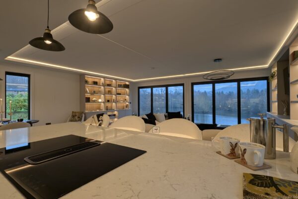 Open plan holiday living - Solhare Lodge for sale - Maes Mynan Park - YourRetreats Bespoke Kos Lodge