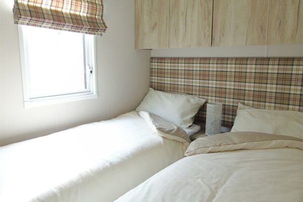 Twin bedroom - static caravan